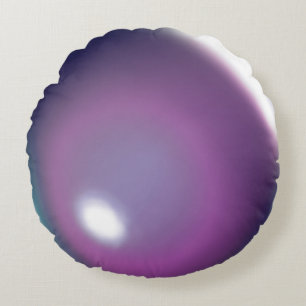 Blue & Plum Bubble Ballon Rundkissen Rundes Kissen