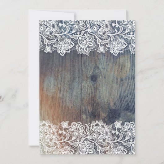 Blue Plum Maroon Rustikale Probe Abendessen Einladung (Rückseite)