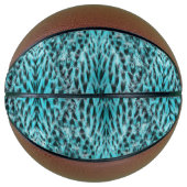 Blue plumage - cool feather design basketball (Vorderseite)