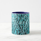 Blue plumage - cool feather design tasse (Zentrum)
