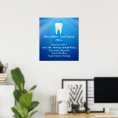 Blue Plunge Dental oder Dentin Office Poster (Heimbüro)