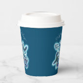 Blue Poinsettia Joy Pappbecher (Links)