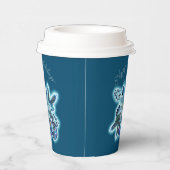 Blue Poinsettia Joy Pappbecher (Rechts)