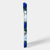 Blue Poinsettia Weihnachten Case-Mate iPhone Hülle (Rückseite / Links)