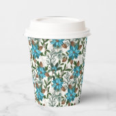 Blue Poinsettia's and Pines Pappbecher (Links)