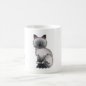Blue Point Birman / Ragdoll Cat Cartoon Zeichnend Kaffeetasse (Mittel)