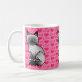 Blue Point Birman / Ragdoll Cat Liebe Kaffeetasse (Links)