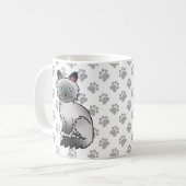 Blue Point Birman / Ragdoll Niedlich Cat & Paws Kaffeetasse (Vorderseite Links)