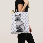 Blue Point Birman / Ragdoll Niedlich Cat & Paws Tasche (Von Nahem)
