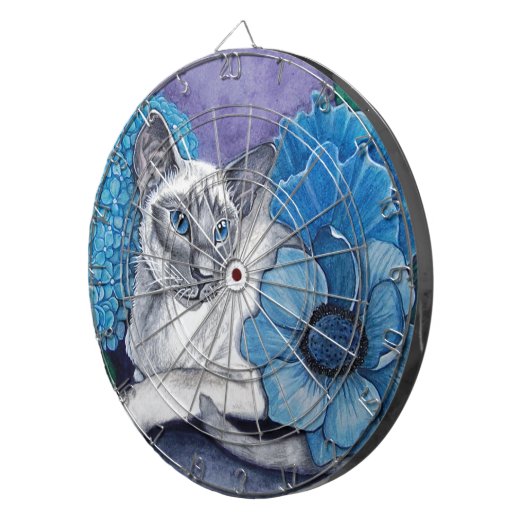 Blue Point Siamese Cat Dartscheibe (Vorderseite rechts)