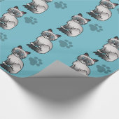 Blue Point Tabby Birman / Ragdoll Cat Geschenkpapier (Ecke)