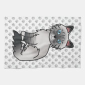 Blue Point Tabby Birman / Ragdoll Niedlich Cat & P Geschirrtuch (Horizontal)