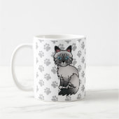 Blue Point Tabby Birman / Ragdoll Niedlich Cat & P Kaffeetasse (Links)