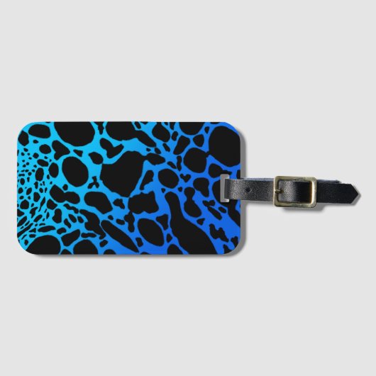 Blue Poison Dart Frog Gepäckanhänger (Vorderseite (Horizontal))