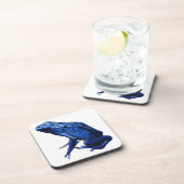 Blue Poison Dart Frog Getränkeuntersetzer (Rechte Seite)