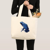 Blue Poison Dart Frog Jumbo Stoffbeutel (Vorderseite (Produkt))