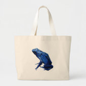 Blue Poison Dart Frog Jumbo Stoffbeutel (Vorne)