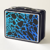 Blue Poison Dart Frog Metall Brotdose (Rückseite)
