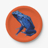Blue Poison Dart Frog Pappteller (Vorderseite)