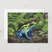 Blue Poison Dart Frog Postcard für Postkreuzung Postkarte (Vorne/Hinten)