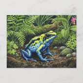 Blue Poison Dart Frog Postcard für Postkreuzung Postkarte (Vorderseite)