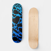 Blue Poison Dart Frog Skateboard (Vorderseite)