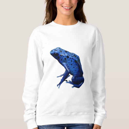Blue Poison Dart Frog Sweatshirt (Vorderseite)