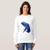 Blue Poison Dart Frog Sweatshirt (Vorne ganz)