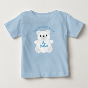 Blue Polar Bear Baby Dusche Baby T-shirt