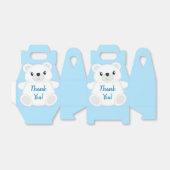 Blue Polar Bear Baby Dusche Geschenkschachtel (Ungefaltet)