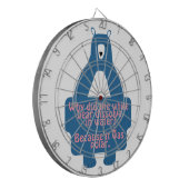 Blue Polar Bear Funny Chemistry Joke Dartscheibe (Vorderseite Links)