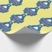 Blue Polar Bear Funny Chemistry Joke Geschenkpapier (Ecke)