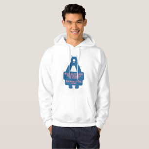 Blue Polar Bear Funny Chemistry Joke Hoodie