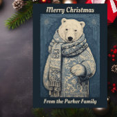 Blue Polar Bear Weihnachten