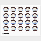 Blue Polar Bears Stickers (Blatt)