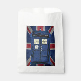 Blue Police Public Call Box - UK Time Travel 1 Geschenktütchen