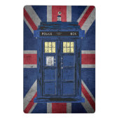 Blue Police Public Call Box - UK Time Travel 1 Mini Klemmbrett (Rückseite)