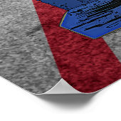 Blue Police Public Call Box - UK Time Travel 1 Poster (Ecke)