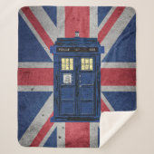 Blue Police Public Call Box - UK Time Travel 1 Sherpadecke (Vorderseite)