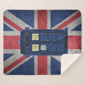 Blue Police Public Call Box - UK Time Travel 1 Sherpadecke (Vorderseite (Horizontal))