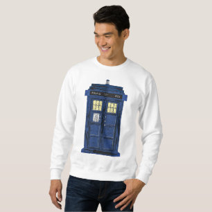 Blue Police Public Call Box - UK Time Travel 1 Sweatshirt