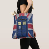 Blue Police Public Call Box - UK Time Travel 1 Tasche (Von Nahem)