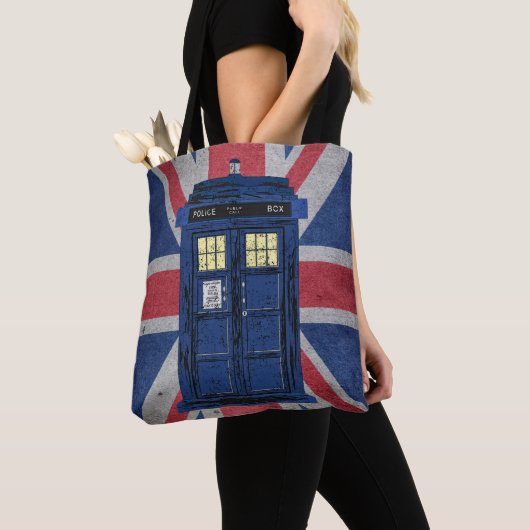 Blue Police Public Call Box - UK Time Travel 1 Tasche (Von Nahem)