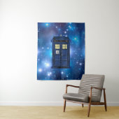 Blue Police Public Call Box - UK Time Travel 1 Wandteppich (Beispiel)