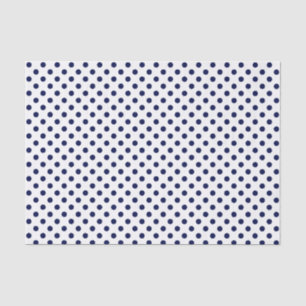 Blue Polka Dot auf Weißzettel Seidenpapier