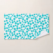Blue Polka dot Badhandtuch Set (Handtuch)