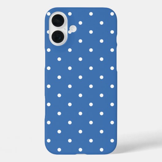 Blue Polka dot Case-Mate iPhone Hülle (Rückseite)