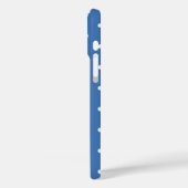 Blue Polka dot Case-Mate iPhone Hülle (Rückseite / Links)