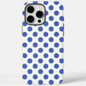 Blue Polka Dot Case-Mate iPhone Hülle (Rückseite)