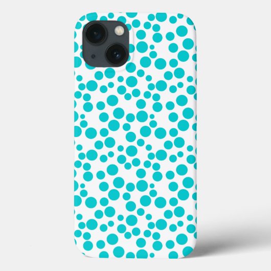 Blue Polka dot Case-Mate iPhone Hülle (Rückseite)